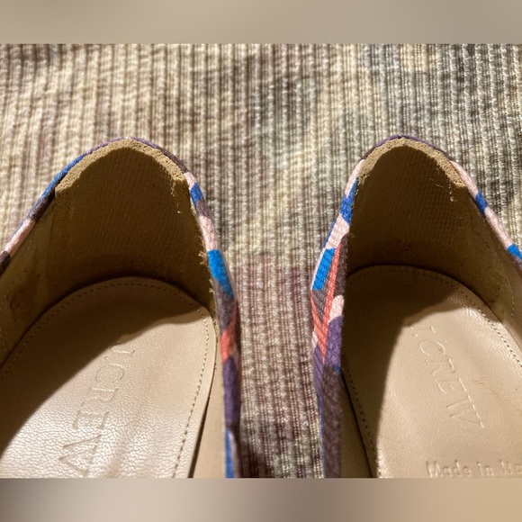 New J. Crew Multicolored  Pump with 3-3/4” heels., size 7.5.  Never worn. - Picture 6 of 14